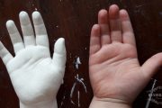 casting childs hand